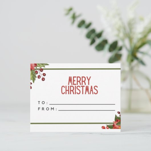 Frohe Weihnachten (Stehend Vorderseite)