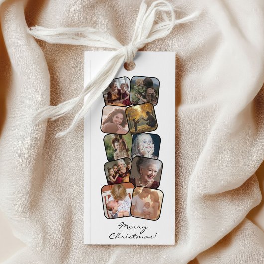 Frohe Weihnachten 10 Foto Collage Lesezeichen Werbekarte