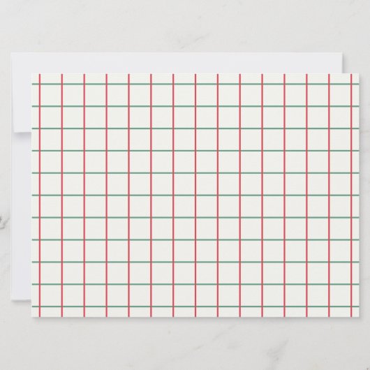 Frohe Weihnachten 10 Foto Tree Green Red (Rückseite)