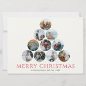 Frohe Weihnachten 10 Foto Tree Green Red (Vorderseite)