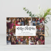 Frohe Weihnachten 10 Multi Foto - White (Stehend Vorderseite)