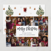 Frohe Weihnachten 10 Multi Foto - White (Vorne/Hinten)
