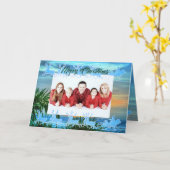 Frohe Weihnachten 1557 Urlaub Karte (Gelbe Blume)