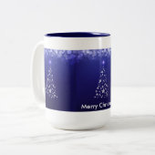 Frohe Weihnachten 15 oz Zwei-Tonen-Tasse Zweifarbige Tasse (Vorderseite Links)