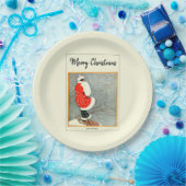 Frohe Weihnachten 1914 Schneebräunung Pappteller (Party)