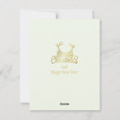 Frohe Weihnachten 1950 Vintage Dame (Rückseite)