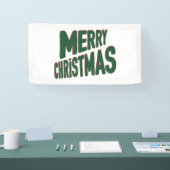 Frohe Weihnachten 1,6x3 Vinyl Banner (Messe)