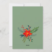 Frohe Weihnachten 1 Foto Aquarell Blumenurlaub (Rückseite)