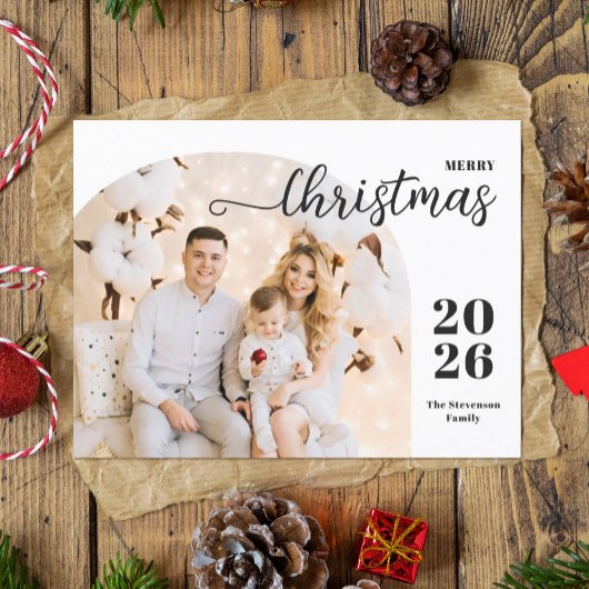 Frohe Weihnachten 1 Foto Bogen modern minimalistis