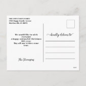 Frohe Weihnachten 1 Foto Bogen modern minimalistis (Rückseite)