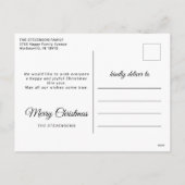 Frohe Weihnachten 1 Foto elegantes Drehbuch (Rückseite)