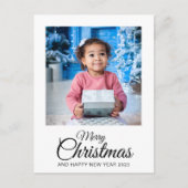 Frohe Weihnachten 1 Foto elegantes Drehbuch (Vorderseite)