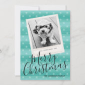 Frohe Weihnachten 1 Foto mit moderner Wasserfarbe (Vorderseite)