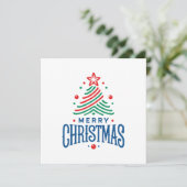 Frohe Weihnachten 1 Karte (Stehend Vorderseite)