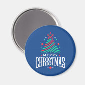 Frohe Weihnachten 1 Magnet (Vorderseite/Rückseite)