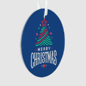 Frohe Weihnachten 1 Ornament (Vorderseite)