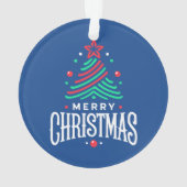 Frohe Weihnachten 1 Ornament (Rückseite)