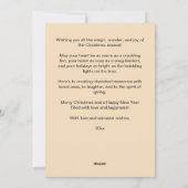 Frohe Weihnachten 2000 rote beige Bäume (Rückseite)