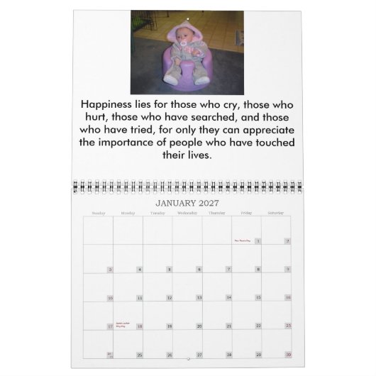 Frohe Weihnachten 2007 Kalender (Jan 2027)