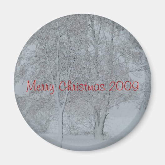 Frohe Weihnachten 2009 Magnet (Vorne)
