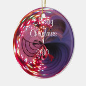 Frohe Weihnachten 2010 Bulb-Ornament Keramik Ornament (Links)