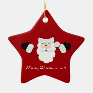 Frohe Weihnachten 2011 Keramikornament