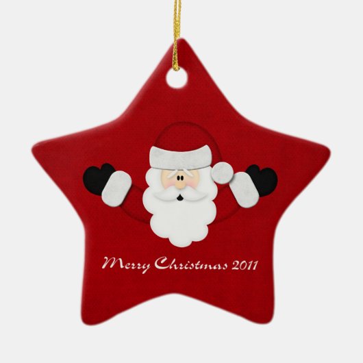 Frohe Weihnachten 2011 Keramikornament (Vorne)