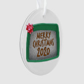 Frohe Weihnachten 2020 Cat Litter Box Spaß Ornament (Vorderseite)