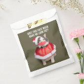 Frohe Weihnachten 2020 Fett Katze im Gesicht Maske Geschenktütchen (Versiegelt)