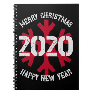 Frohe Weihnachten 2020 Frohes Neues Jahr Notizblock