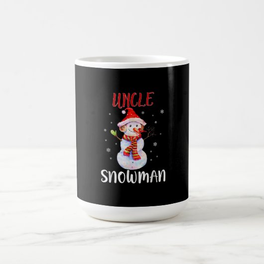 Frohe Weihnachten 2020 Onkel Snowman in Maske Paja Kaffeetasse (Mittel)