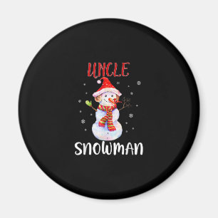 Frohe Weihnachten 2020 Onkel Snowman in Maske Paja Magnet