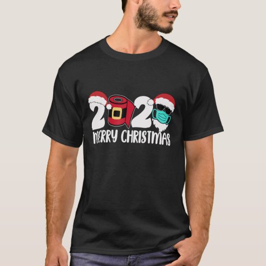 Frohe Weihnachten 2020 Quarantäne Weihnachten Weih T-Shirt (Vorderseite)