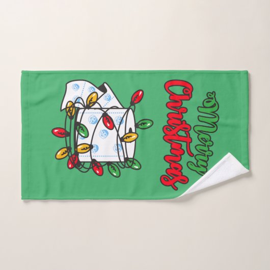 Frohe Weihnachten 2020 - Toilettenpapier Edition Badhandtuch Set (Handtuch)