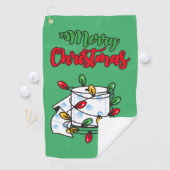 Frohe Weihnachten 2020 - Toilettenpapier Edition Golfhandtuch (Insitu)