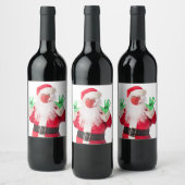Frohe Weihnachten 2020 Weihnachten in Maske Weinetikett (Flaschen)