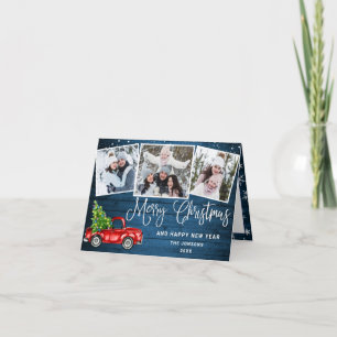 Frohe Weihnachten 2021 Red Farm Truck 3 Foto