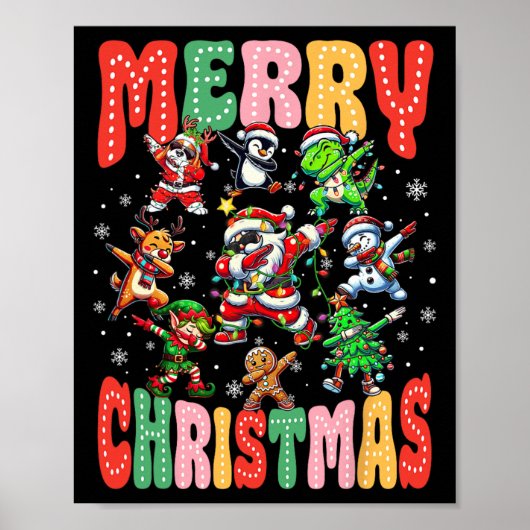 Frohe Weihnachten 2024 Familie Matching Christmas Poster (Vorne)