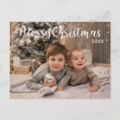 Frohe Weihnachten 2024 Foto Typografie (Vorderseite)