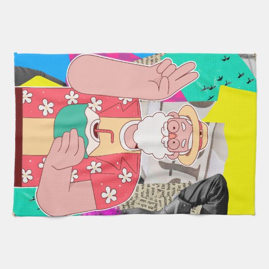 Frohe Weihnachten 2024 Geschirrtuch (Horizontal)