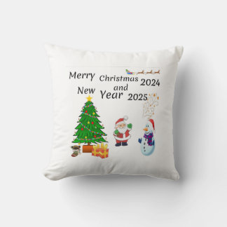 Frohe Weihnachten 2024 Kissen