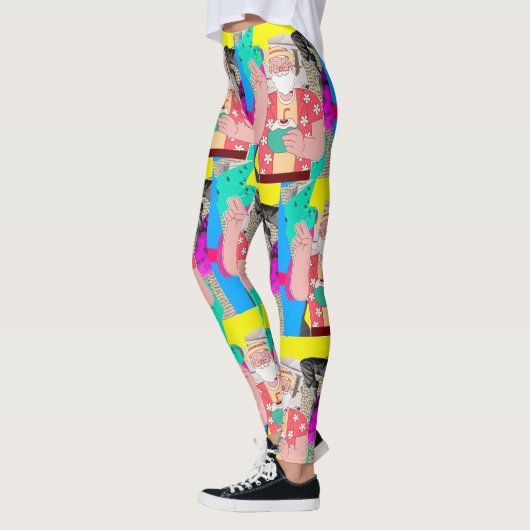 Frohe Weihnachten 2024 Leggings (Links)