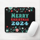Frohe Weihnachten 2024 Mousepad (Mit Mouse)