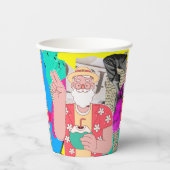 Frohe Weihnachten 2024 Pappbecher (Vorderseite)