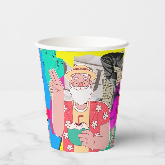 Frohe Weihnachten 2024 Pappbecher (Vorderseite)