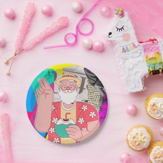 Frohe Weihnachten 2024 Pappteller (Party)