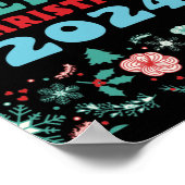 Frohe Weihnachten 2024 Poster (Ecke)