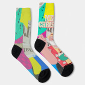 Frohe Weihnachten 2024 Socken (Rechts)