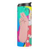 Frohe Weihnachten 2024 Thermosbecher (Nach links gedreht)