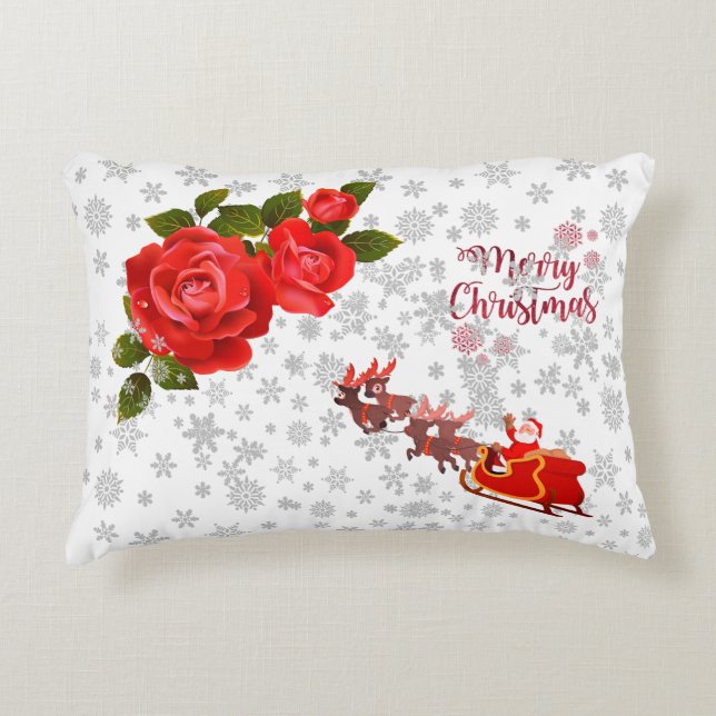 Frohe Weihnachten 2025 Dekokissen (Vorderseite)